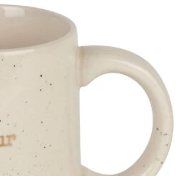 Mug Tatie En Grès Blanc Moucheté 35cl -Magasin De Vaisselle Pour La Maison mug tatie en gres blanc mouchete 35cl 467704 467704 DET01 WEB