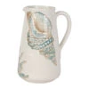 Pichet En Faïence Bleu Et Beige 5l - Bord De Mer