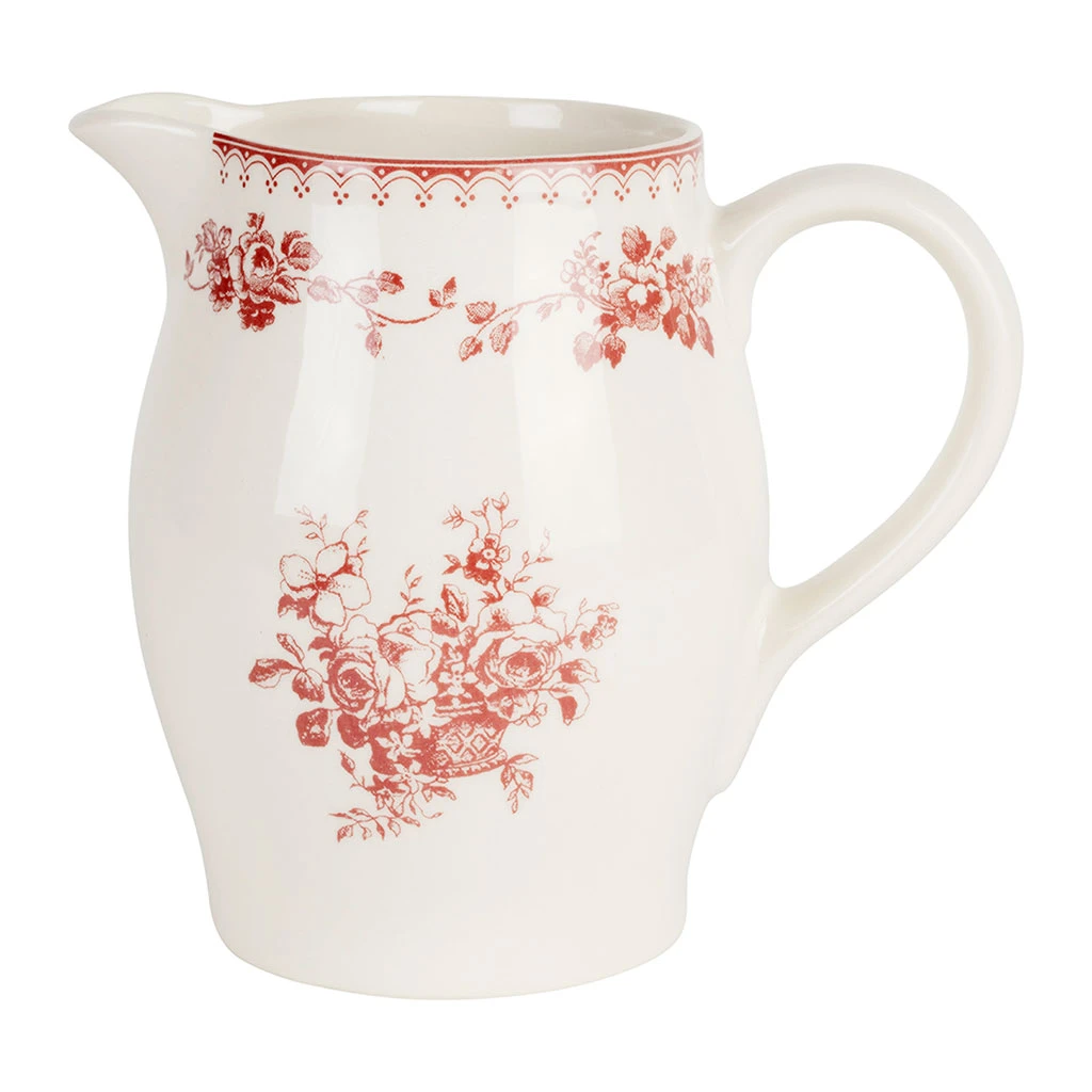 Pichet En Faïence Bordeaux 1.3L - Faustine 1 Pichet En Faïence Bordeaux 1.3L - Faustine