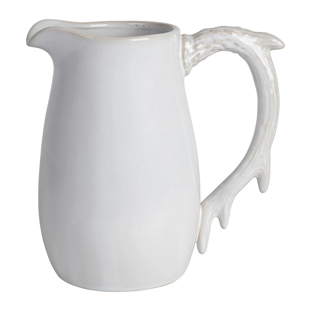 Pichet En Grès Blanc 1.5l - Foret 1 Pichet En Grès Blanc 1.5l - Foret
