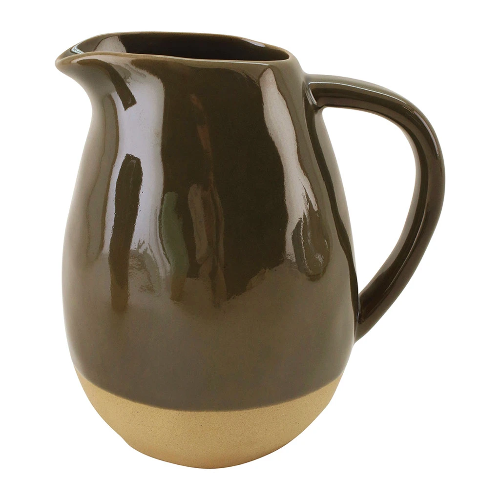 Pichet En Grès Kaki 1.9L - Jade 1 Pichet En Grès Kaki 1.9L - Jade