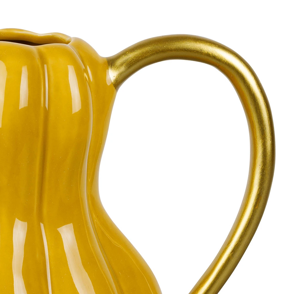 Pichet En Porcelaine Jaune 1L 2 Pichet En Porcelaine Jaune 1L – Image 2