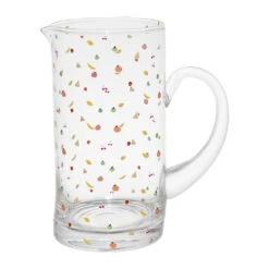 Pichet En Verre Multicolore 1l - Les Fruits