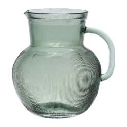 Pichet En Verre Recyclé Sablé Sauge 2.3l - Aheli