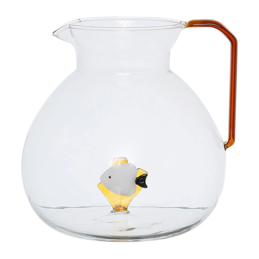 Pichet Poisson En Verre Borosilicate Ambre 1.7l - Océan 1 Pichet Poisson En Verre Borosilicate Ambre 1.7l - Océan