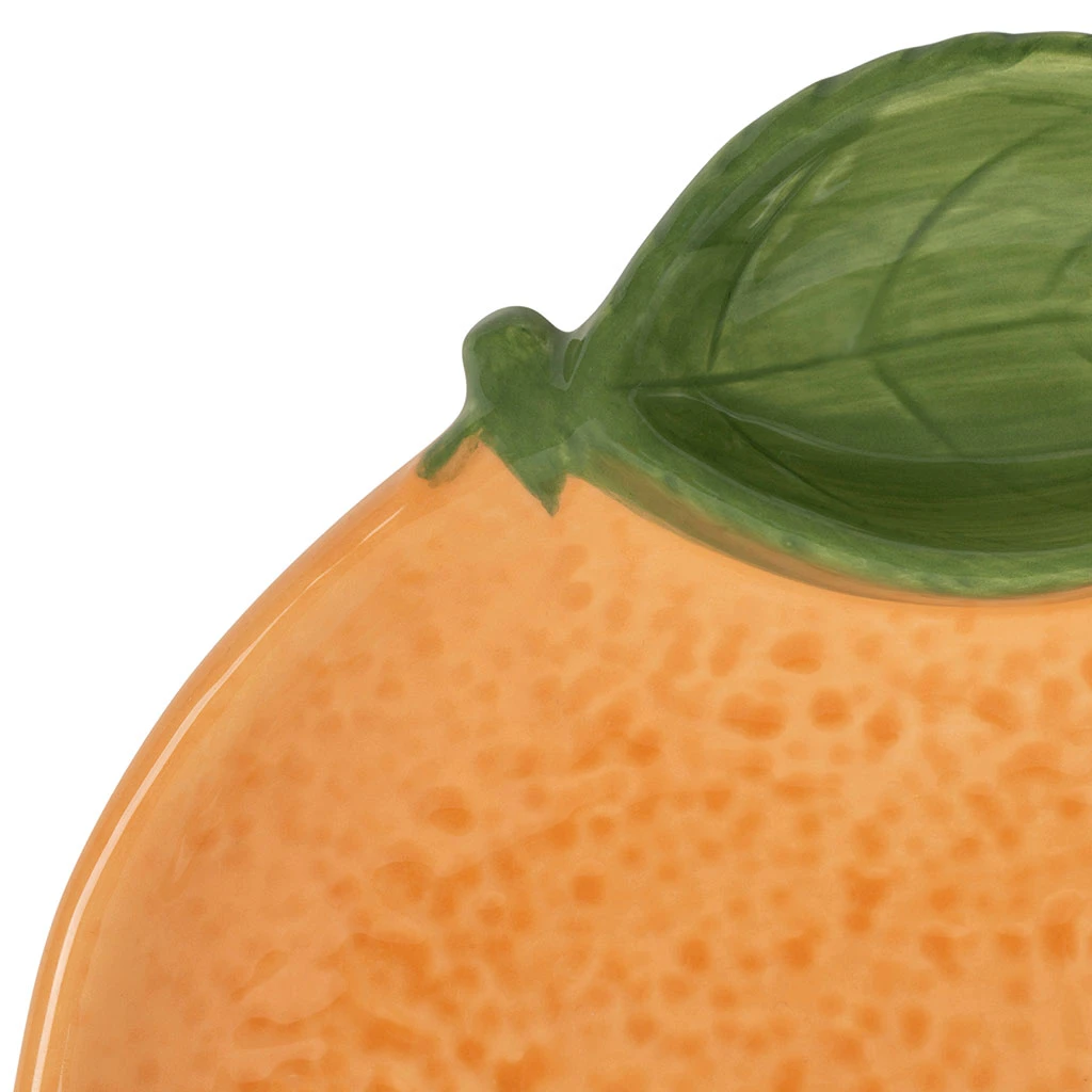 Plat Agrume (x2) En Dolomite Orange 2 Plat Agrume (x2) En Dolomite Orange – Image 2