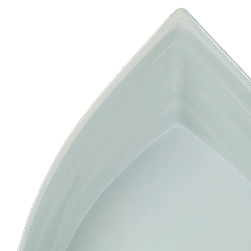 Plat Creux Bateau En Grès Vert D'eau 41x26cm 3 Plat Creux Bateau En Grès Vert D'eau 41x26cm – Image 3