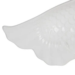 Plat Creux En Faïence Blanc 53x20cm - Poisson -Magasin De Vaisselle Pour La Maison plat creux en faience blanc 53x20cm poisson 40831 40831 DET02 WEB