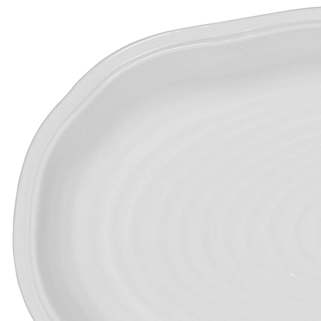 Plat En Faïence Blanc 43x24cm - Darcy 3 Plat En Faïence Blanc 43x24cm - Darcy – Image 3