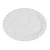 Plat Ovale En Faïence Blanc 46.5x35.5cm - Olivier