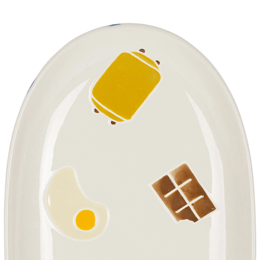 Plat Ovale En Grès écru 31x15cm - Réveil Gourmand 2 Plat Ovale En Grès écru 31x15cm - Réveil Gourmand – Image 2