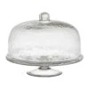 Plat Sur Pied Avec Cloche D30xh25cm En Verre - Gaia