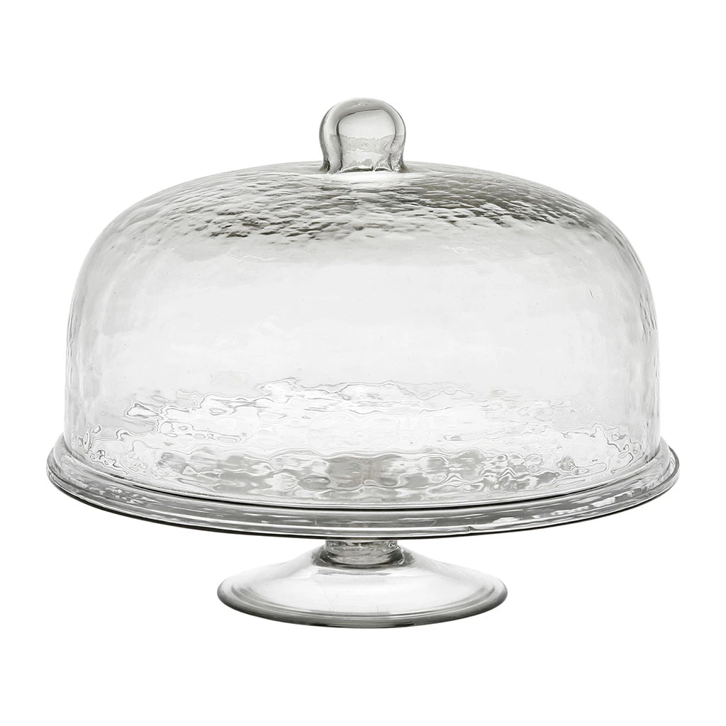Plat Sur Pied Avec Cloche D30xh25cm En Verre - Gaia 1 Plat Sur Pied Avec Cloche D30xh25cm En Verre - Gaia