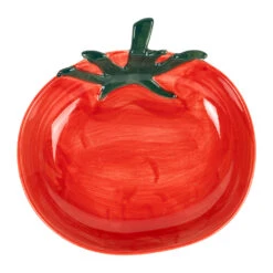 Plat Tomate En Grès Rouge 18x17cm - P'tit Légume