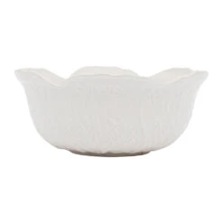 Saladier Chou En Grès Blanc D22cm - Chou