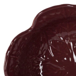 Saladier Chou En Grès Aubergine D27cm - Chou -Magasin De Vaisselle Pour La Maison saladier chou en gres aubergine d27cm chou 40073 40073 DET02 WEB
