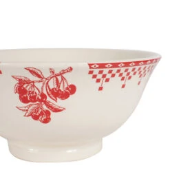 Saladier En Faïence Blanc Et Rouge - Damier 3 Saladier En Faïence Blanc Et Rouge - Damier -Magasin De Vaisselle Pour La Maison saladier en faience blanc et rouge damier 2367 2367 DET01 WEB 1