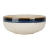 Saladier En Faïence Indigo Et Beige D22cm - Victoria