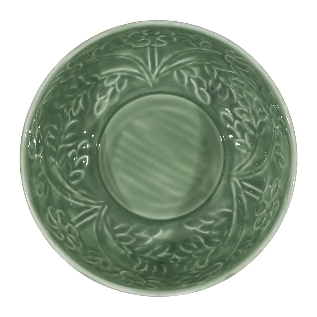 Saladier En Fer (x2) Ivoire Et Sauge D25cm - Floraly 2 Saladier En Fer (x2) Ivoire Et Sauge D25cm - Floraly – Image 2