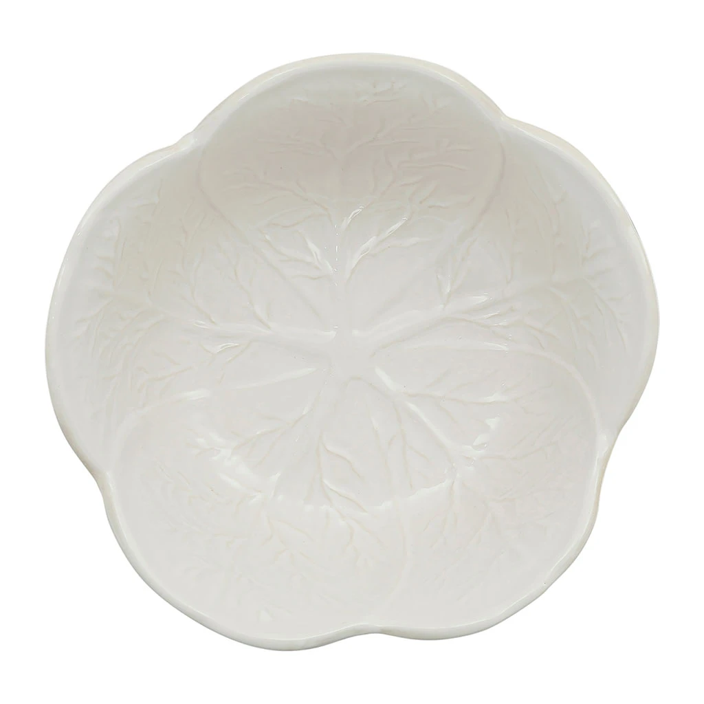 Saladier Chou En Grès Blanc D27cm - Chou 2 Saladier Chou En Grès Blanc D27cm - Chou – Image 2
