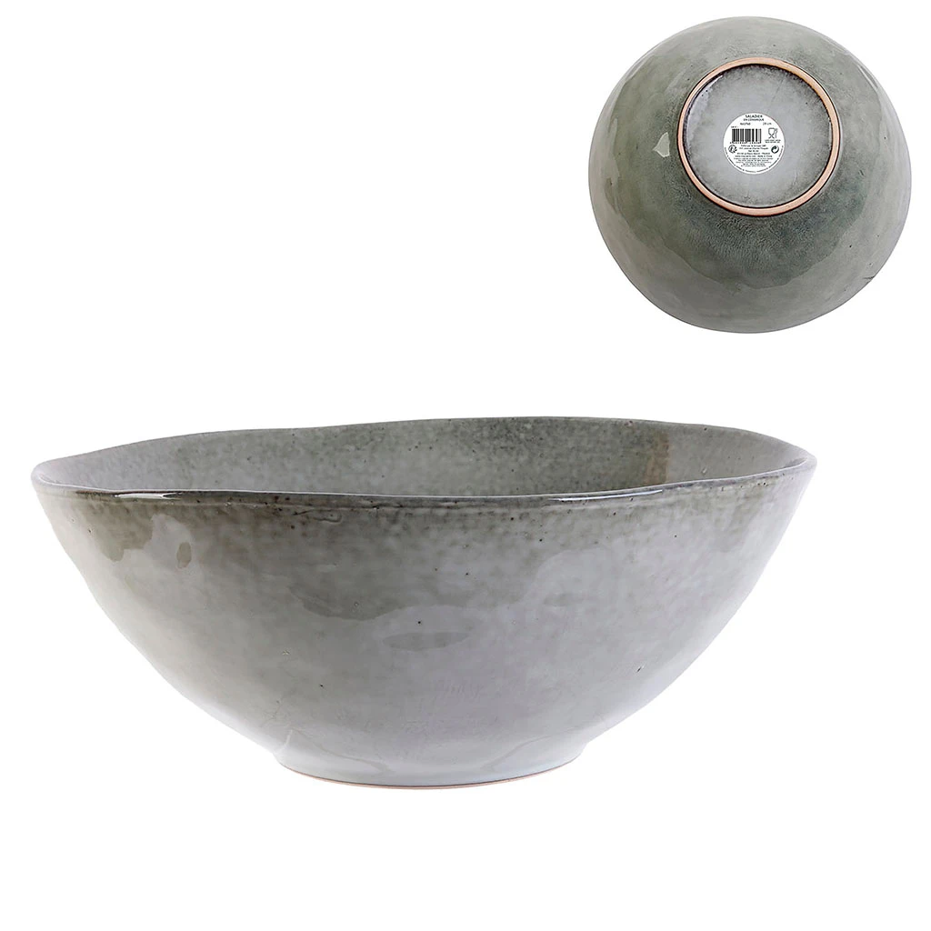 Saladier En Grès Gris D28cm - Au Grès Du Temps 2 Saladier En Grès Gris D28cm - Au Grès Du Temps – Image 2