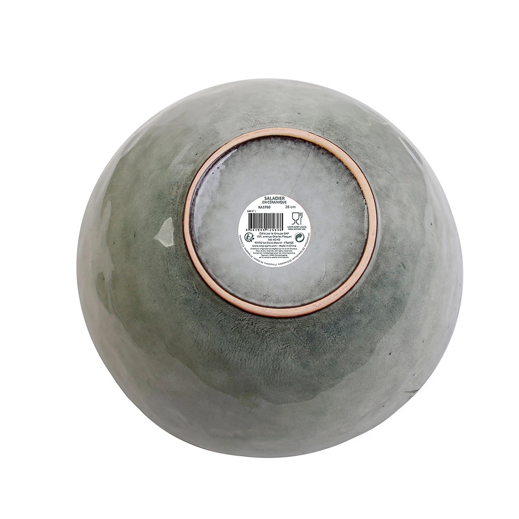 Saladier En Grès Gris D28cm - Au Grès Du Temps 4 Saladier En Grès Gris D28cm - Au Grès Du Temps – Image 4