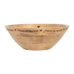 Saladier En Manguier Naturel D30cm - Famille