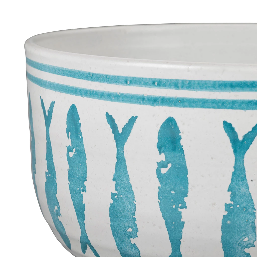 Saladier En Terre Cuite Turquoise D21.5cm - Corfou 2 Saladier En Terre Cuite Turquoise D21.5cm - Corfou – Image 2