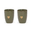 Set De 2 Tasses En Faïence Kaki 35cl - Matins Câlins