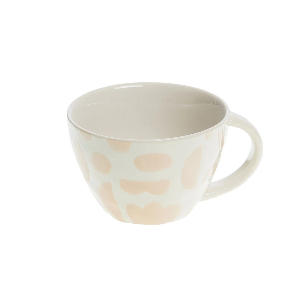 Amadeus Tasse à Thé En Grès Nude Et Blanc 40cl - Ohana 1 Amadeus Tasse à Thé En Grès Nude Et Blanc 40cl - Ohana