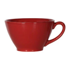 Tasse En Faïence Rouge - Campagne
