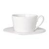 Tasse Et Sous-tasse En Faience Blanche - Constance
