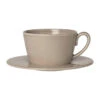 Tasse Et Sous-tasse En Faience Mastic - Constance
