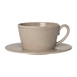 Tasse Et Sous-tasse En Faience Mastic - Constance