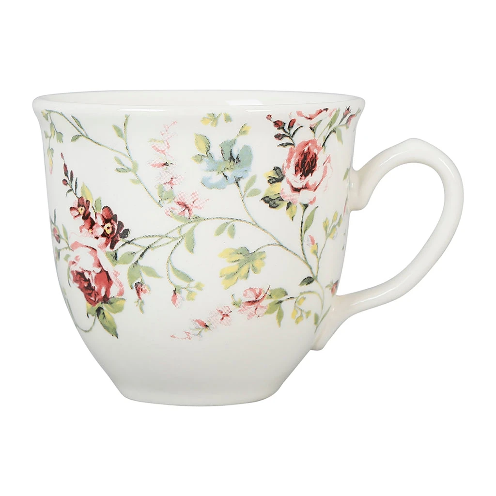 Tasse Et Sous-tasse En Faïence Multicolore - P'tites Fleurs 2 Tasse Et Sous-tasse En Faïence Multicolore - P'tites Fleurs – Image 2