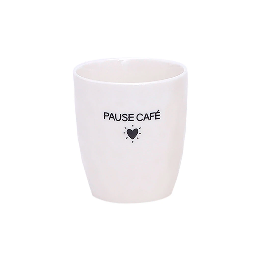 Tasse Pause Café En Céramique Blanc 18cl 1 Tasse Pause Café En Céramique Blanc 18cl