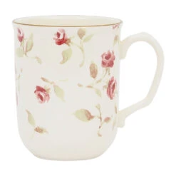 Tasse Rose Et Doré 34cl - Rose