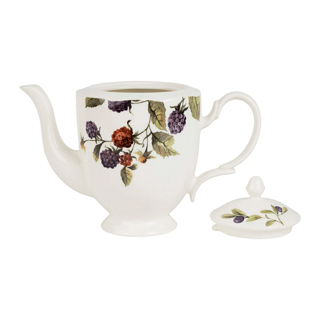 Théière En Faïence Blanche 1l - Meredith 2 Théière En Faïence Blanche 1l - Meredith – Image 2