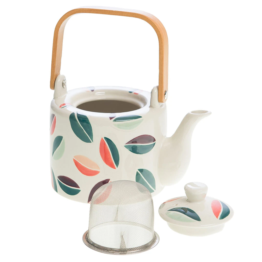 Amadeus Théière En Grès Avec Filtre Multicolore - Vanina 2 Amadeus Théière En Grès Avec Filtre Multicolore - Vanina – Image 2