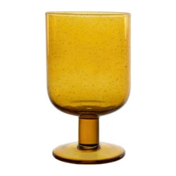 Verre A Pied En Verre Ambre 40cl - Pernille