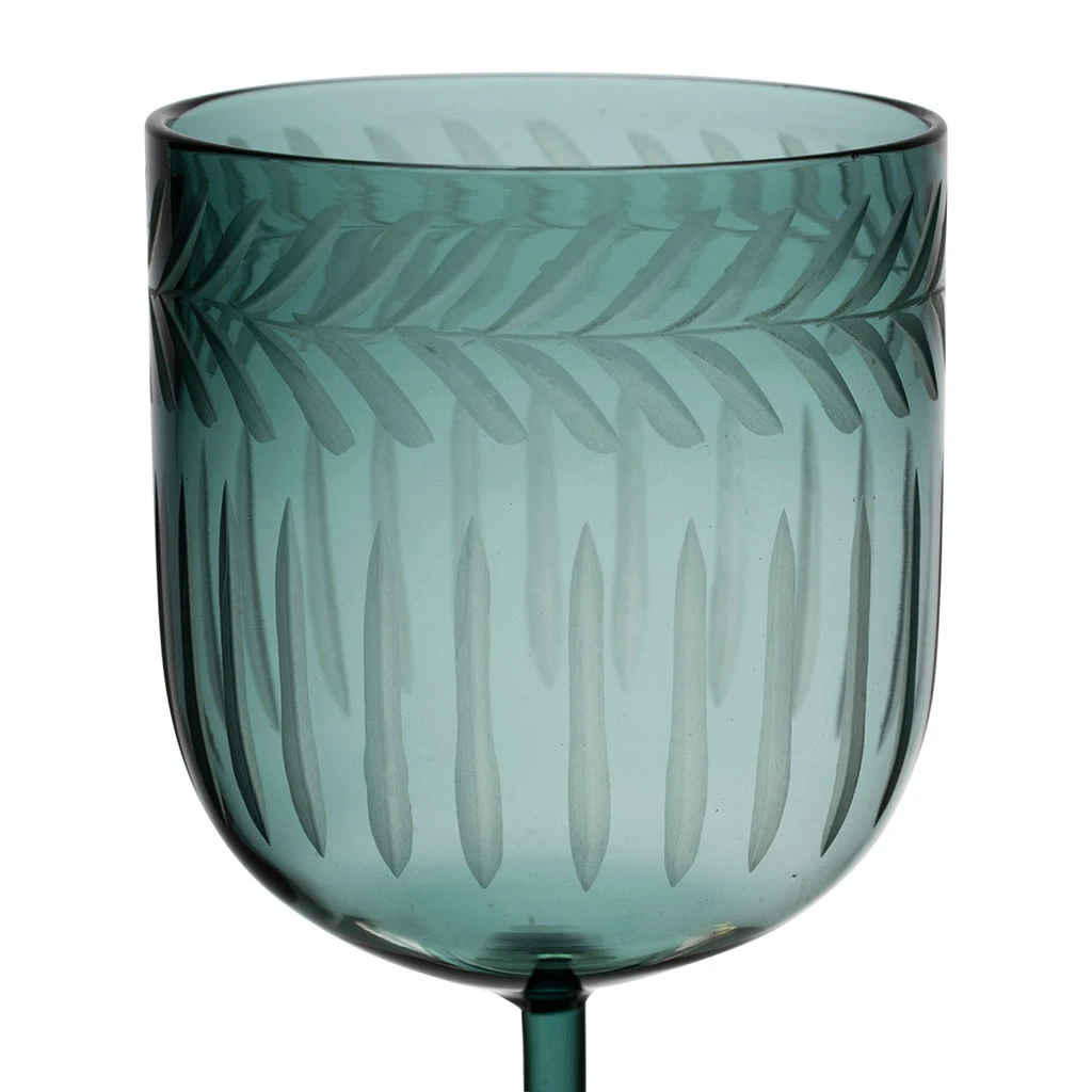 Verre à Pied En Verre Borosilicate émeraude 25cl - Azelie 2 Verre à Pied En Verre Borosilicate émeraude 25cl - Azelie – Image 2