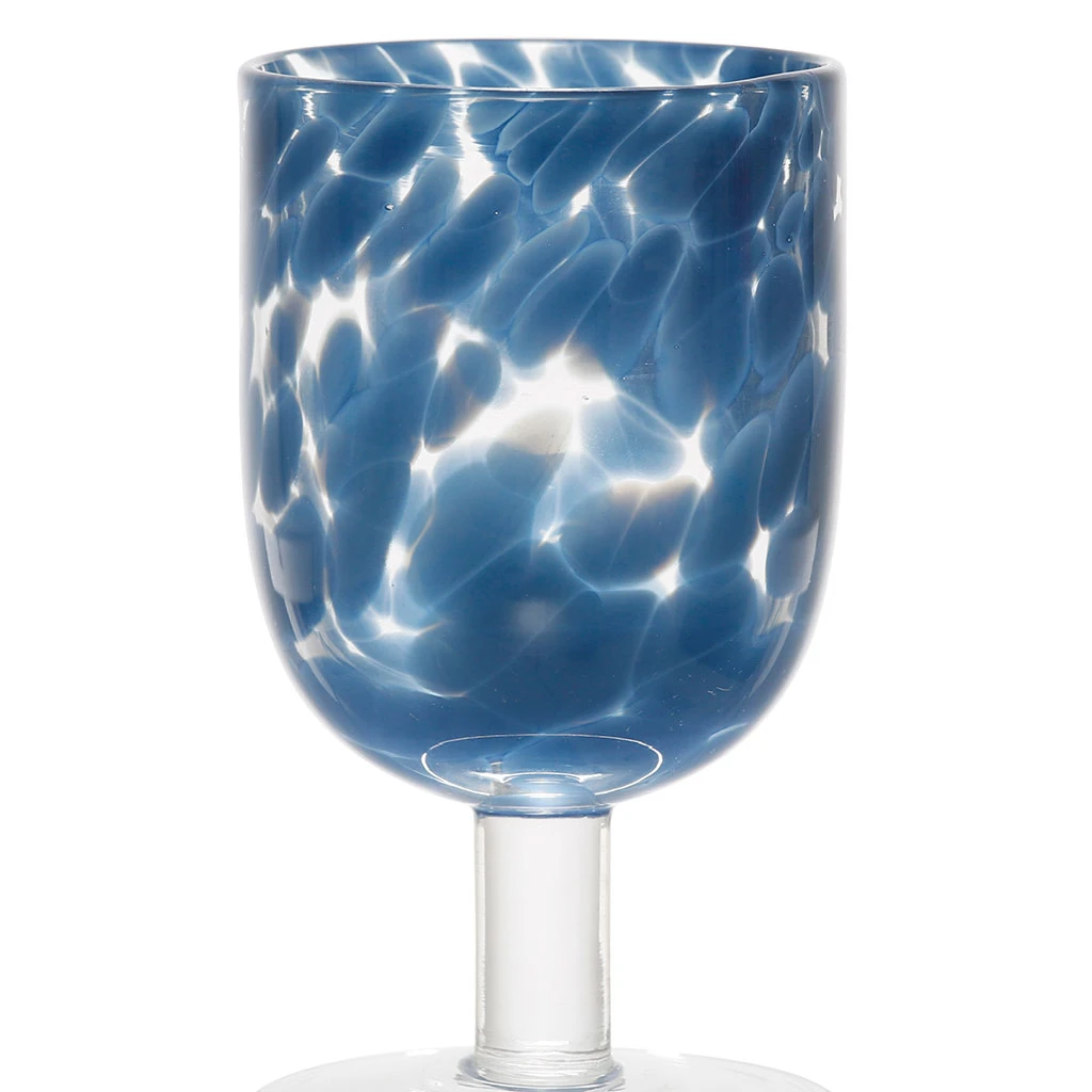 Verre à Pied Verre Bleu 30cl - Preline 2 Verre à Pied Verre Bleu 30cl - Preline – Image 2