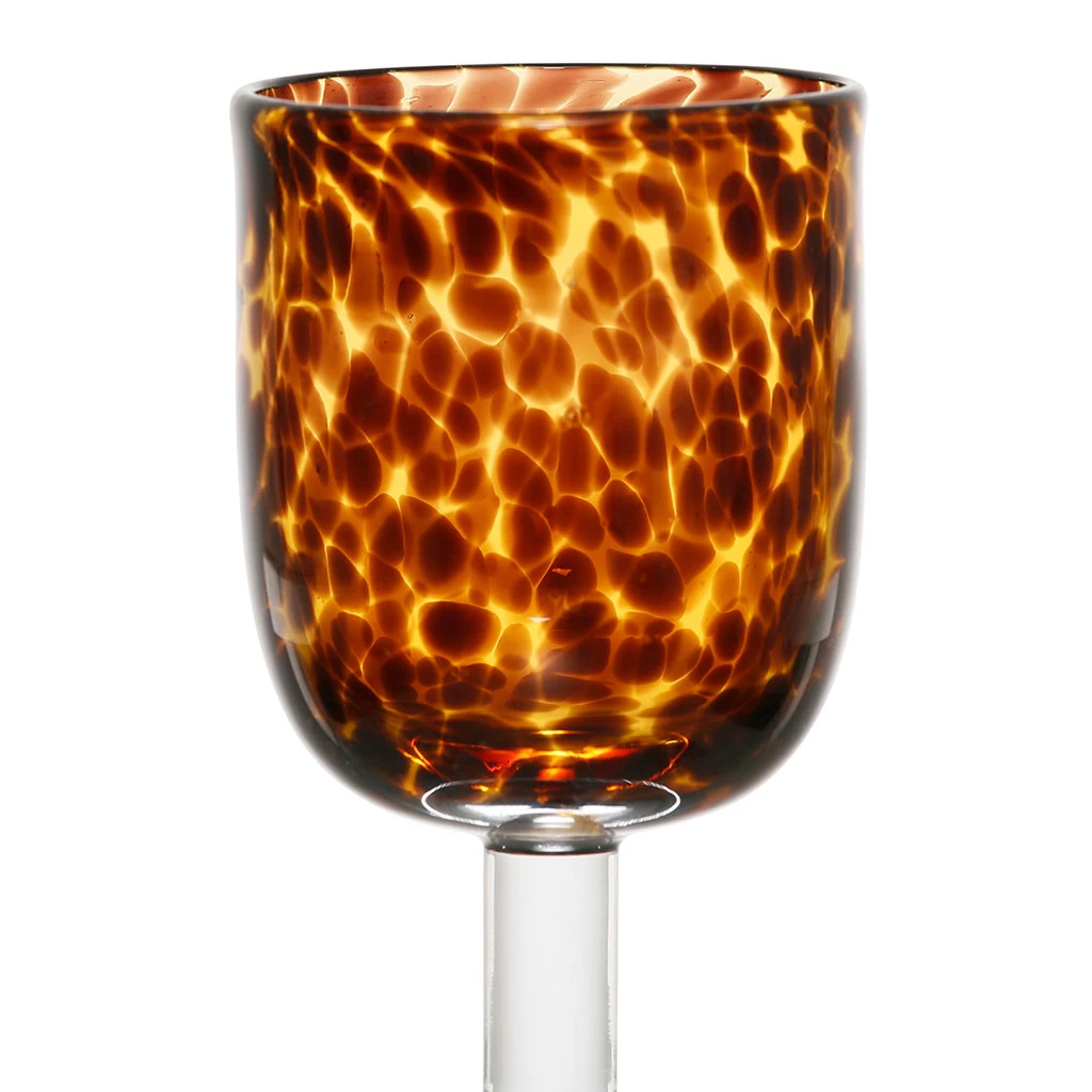 Verre à Pied Pour Vin En Verre Ambre 30cl - Preline 2 Verre à Pied Pour Vin En Verre Ambre 30cl - Preline – Image 2