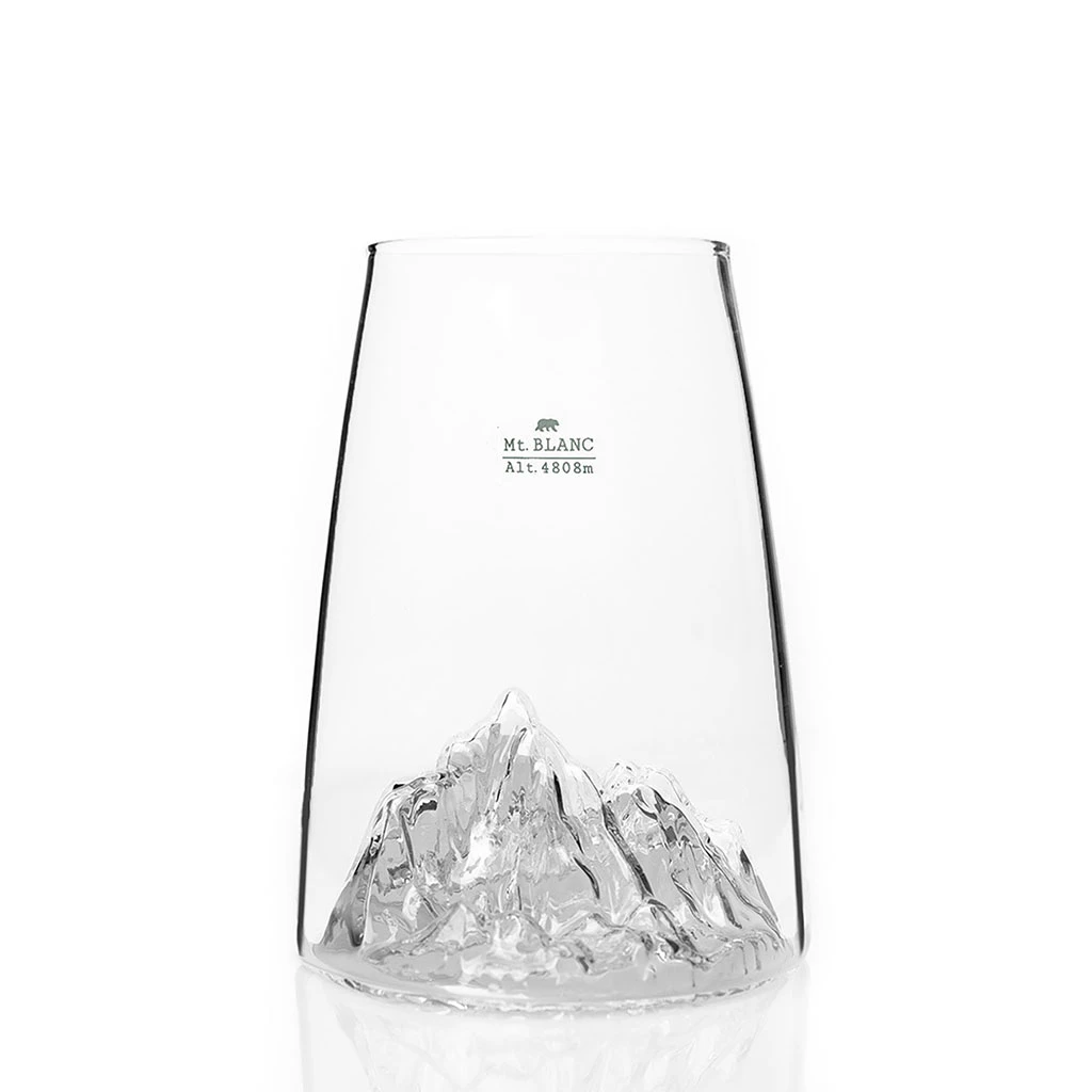 Verre Design Mont Blanc - Topographic 1 Verre Design Mont Blanc - Topographic
